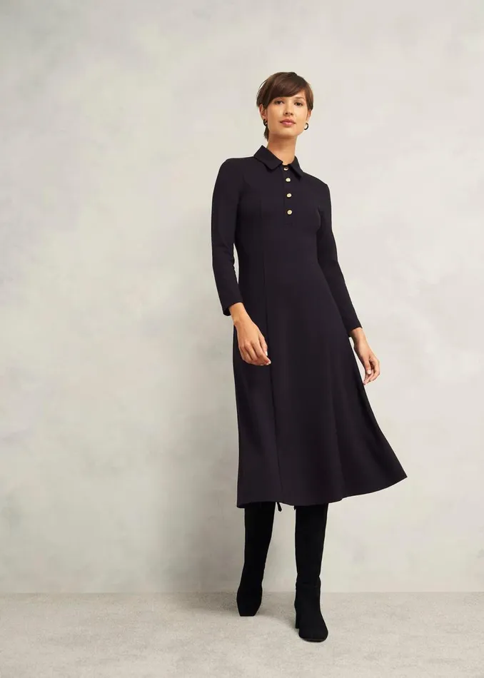 Dresses and Jumpsuits Women HOBBS Scarlett Ponte Dress Hobbs Navy