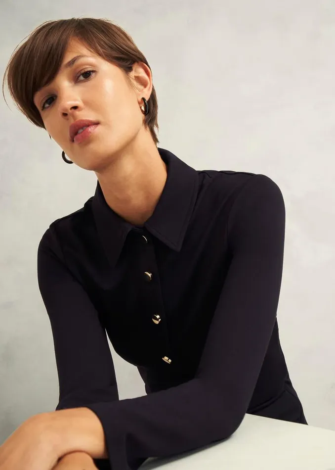 Dresses and Jumpsuits Women HOBBS Scarlett Ponte Dress Hobbs Navy
