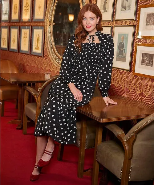 Dresses Apparel Serena Spot Dress Black Joebrowns Dresses Apparel Serena Spot Dress Black Joebrowns