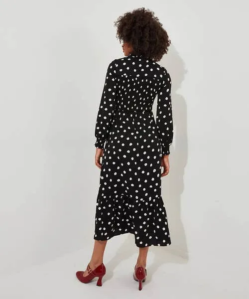 Dresses Apparel Serena Spot Dress Black Joebrowns Dresses Apparel Serena Spot Dress Black Joebrowns