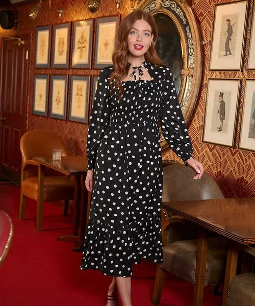 Dresses Apparel Serena Spot Dress Black Joebrowns Dresses Apparel Serena Spot Dress Black Joebrowns