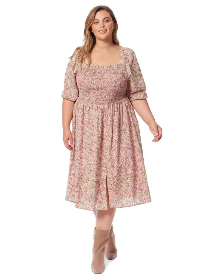 Dresses Clothing Jessica Simpson Jax Dress In Wild Rose Botanical Dots