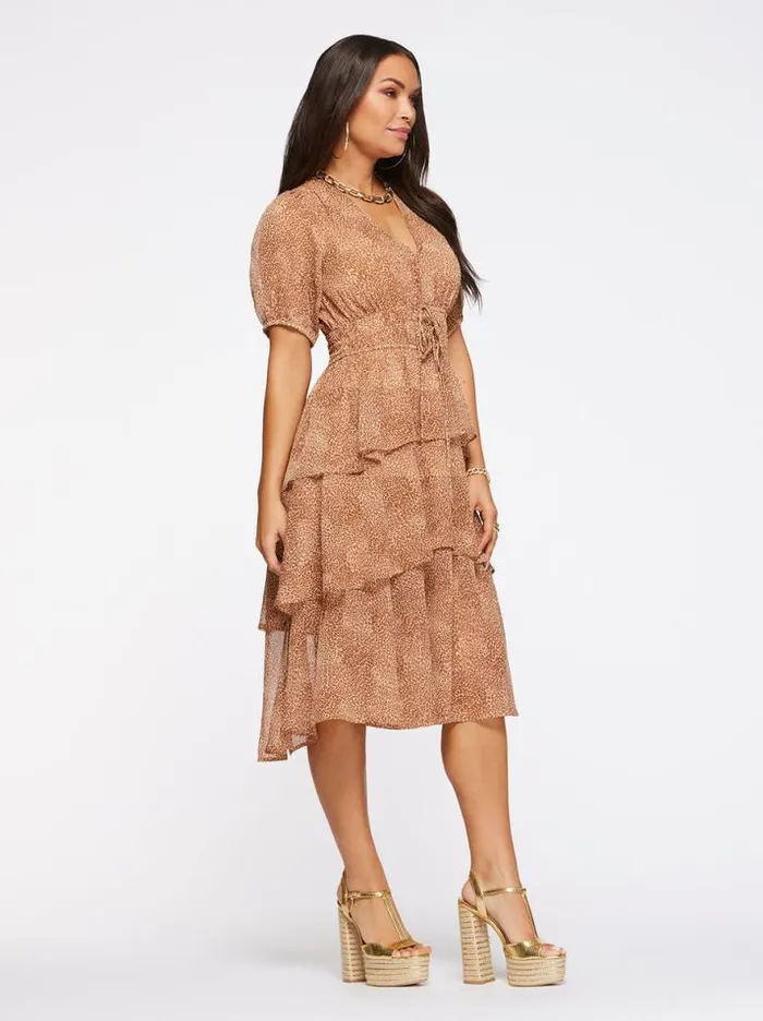 Dresses Clothing Jessica Simpson Ramsey Dress In Winding Leopard