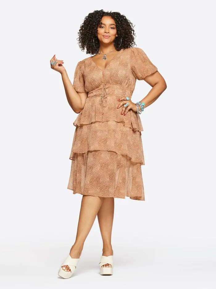 Dresses Clothing Jessica Simpson Ramsey Dress In Winding Leopard
