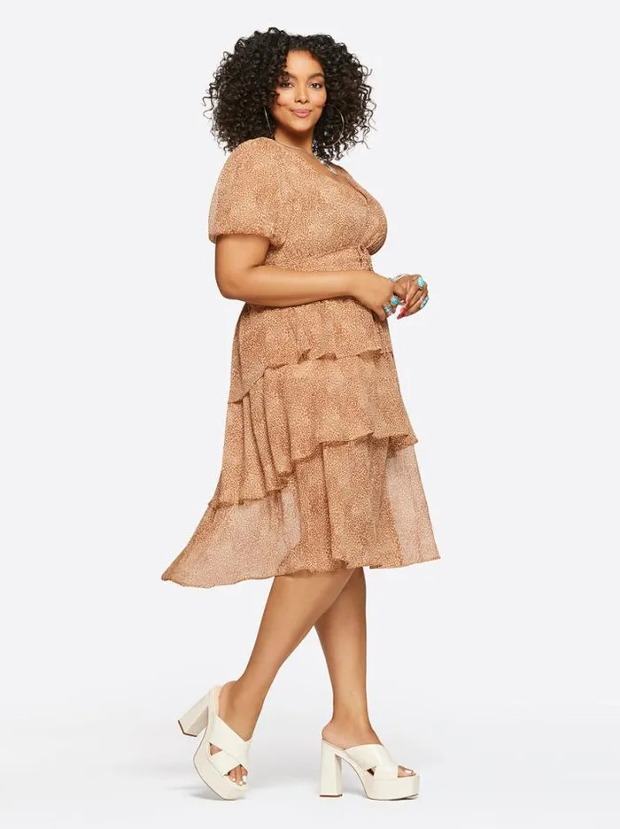 Dresses Clothing Jessica Simpson Ramsey Dress In Winding Leopard