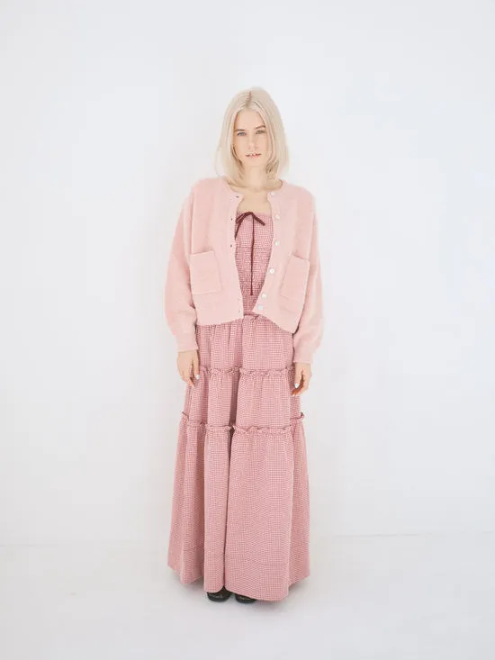 Dresses Masami Maxi Dress Checks Burgundy 8211 Lisa Says Gah Women