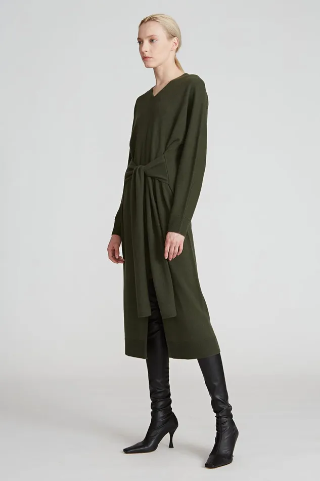 Dresses Women Halston Harlee Sweater Dress Olive