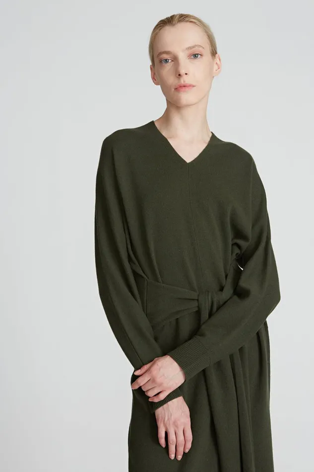 Dresses Women Halston Harlee Sweater Dress Olive