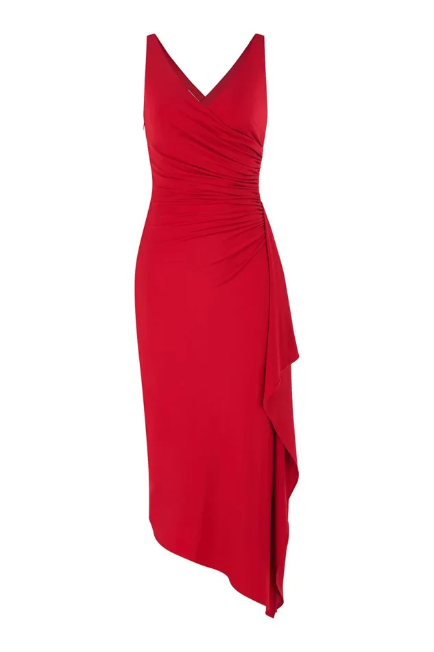 Dresses Women Halston Johanna Dress In Jersey Halston Red