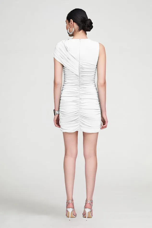 Dresses Women Halston Sarina Dress In Jersey Chalk