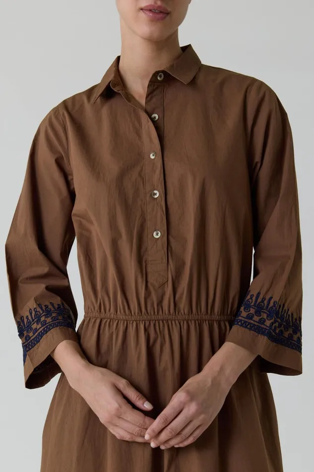 Dresses Women Leon and Harper Rigolo Plain Dress Caramel