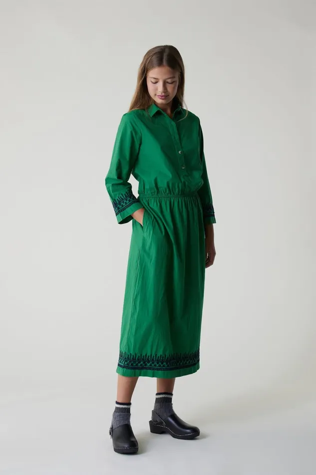 Dresses Women Leon and Harper Rigolo Plain Dress Green
