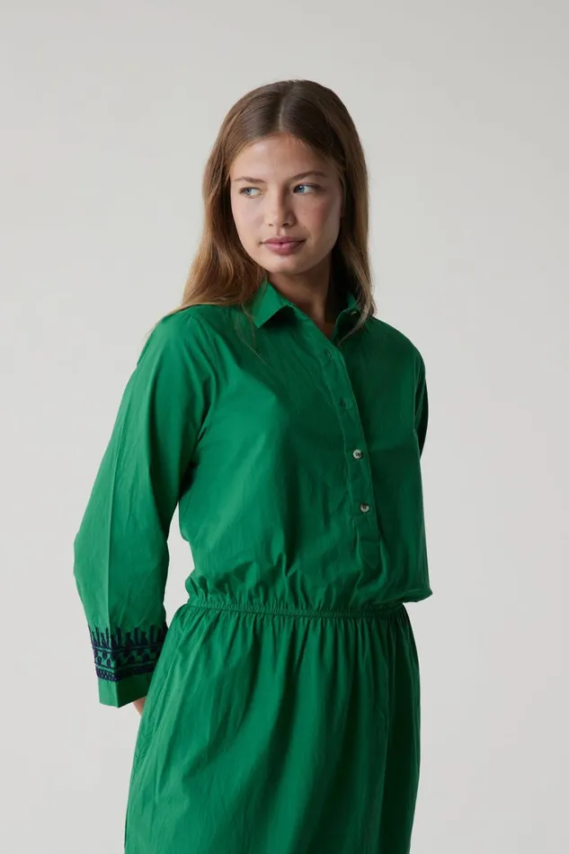 Dresses Women Leon and Harper Rigolo Plain Dress Green