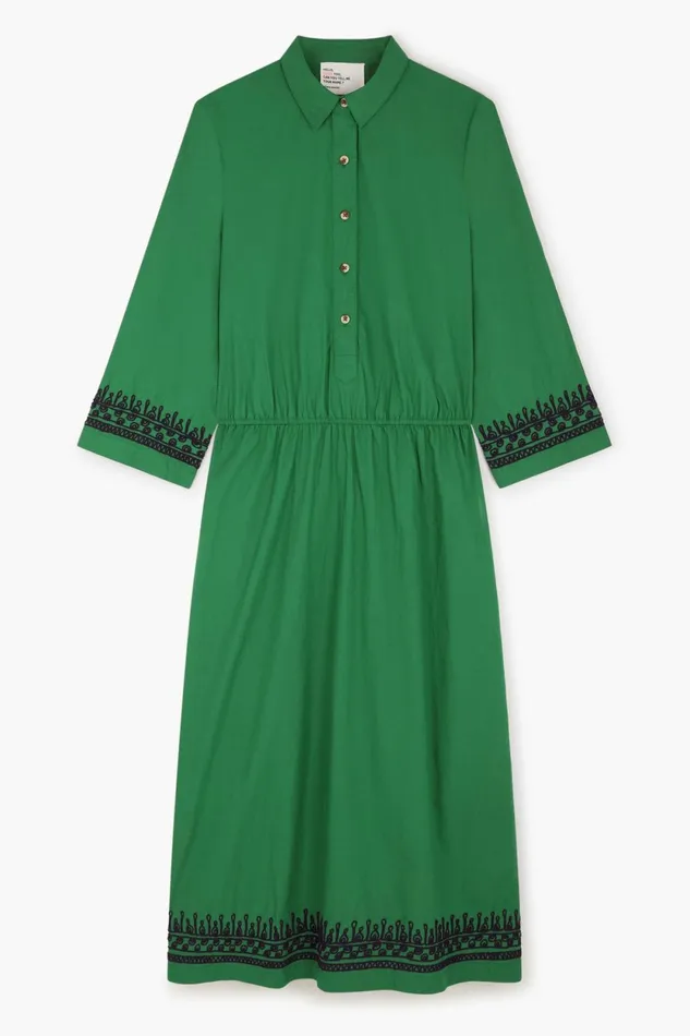Dresses Women Leon and Harper Rigolo Plain Dress Green