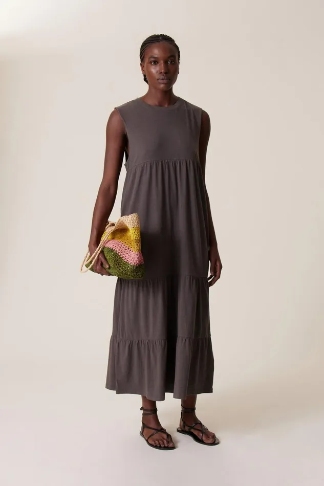 Dresses Women Leon and Harper Ryo Plain Dress Carbone