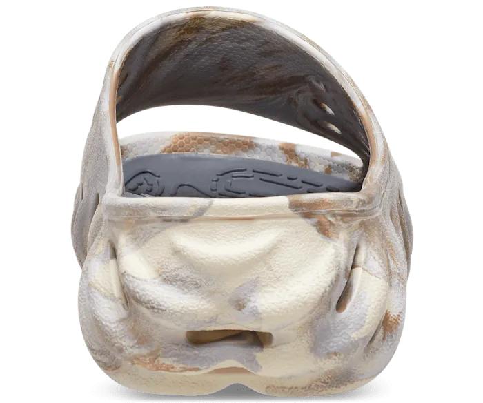 Echo Marbled Slide Bone Multi Men Crocs Sandals