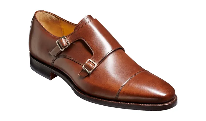 Edison 8211 Dark Walnut Calf Men Barker Shoes Mens Monk Straps
