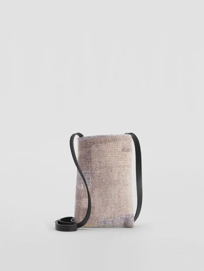Eileen Fisher Accessories Waste No More Felted Phone Pouch Stone 8211 Shop