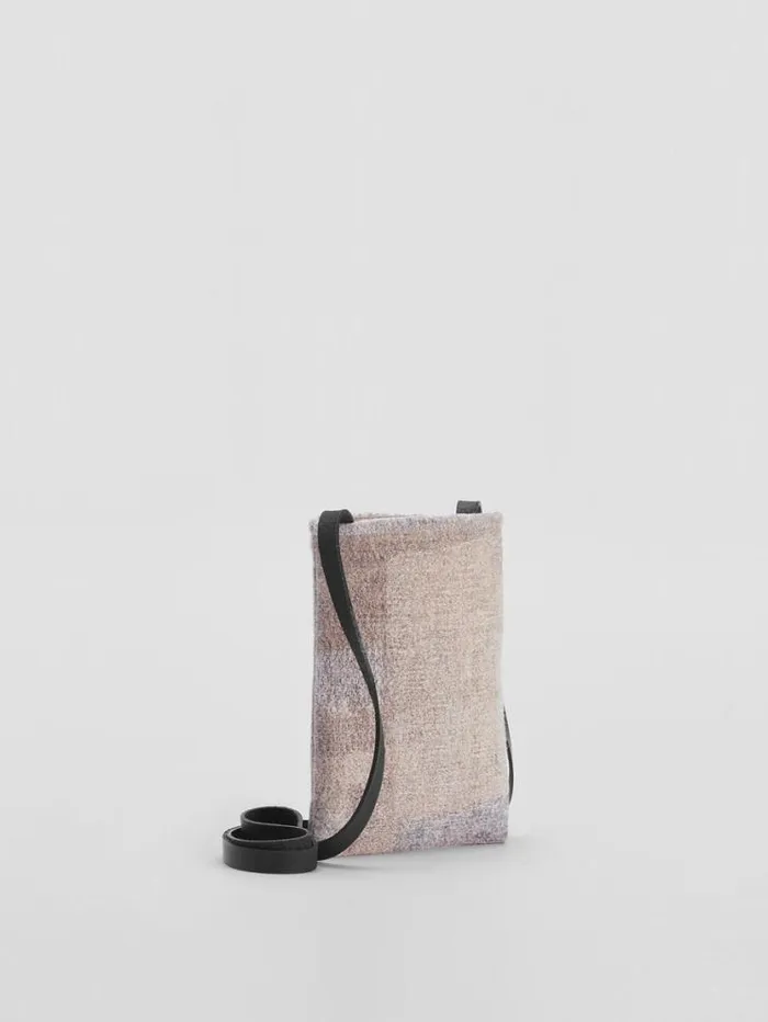 Eileen Fisher Accessories Waste No More Felted Phone Pouch Stone 8211 Shop