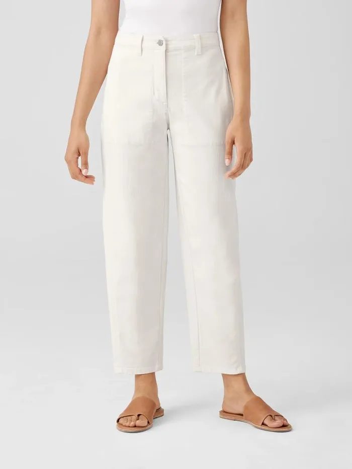 Eileen Fisher Denim Undyed Organic Cotton Denim Lantern Pant Undyed Natural 8211 Shop