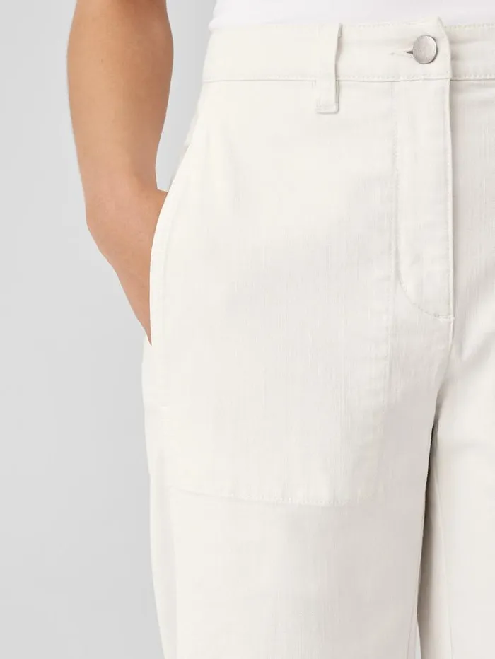 Eileen Fisher Denim Undyed Organic Cotton Denim Lantern Pant Undyed Natural 8211 Shop
