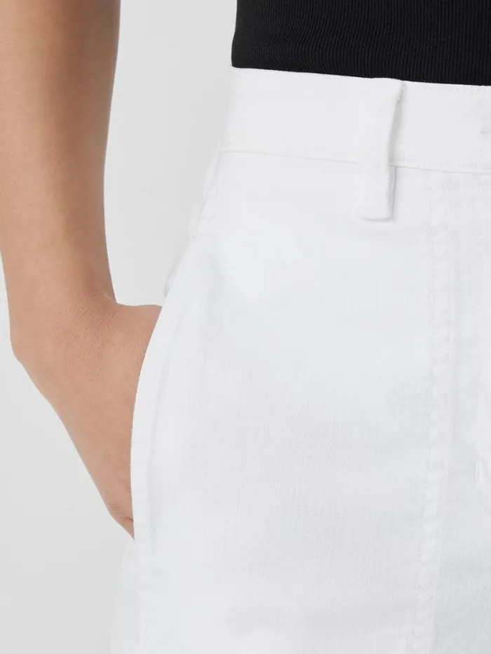 Eileen Fisher Extended Sizing 1X3X Organic Cotton Denim Lantern Jean White 8211 Shop