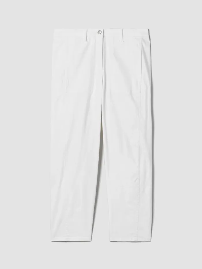 Eileen Fisher Extended Sizing 1X3X Organic Cotton Denim Lantern Jean White 8211 Shop