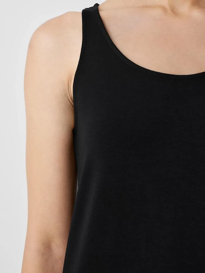 Eileen Fisher Extended Sizing 1X3X Stretch Jersey Knit Scoop Neck Tank Black 8211 Shop