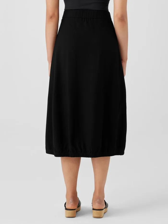Eileen Fisher Extended Sizing 1X3X Washable Stretch Crepe Lantern Skirt Black 8211 Shop