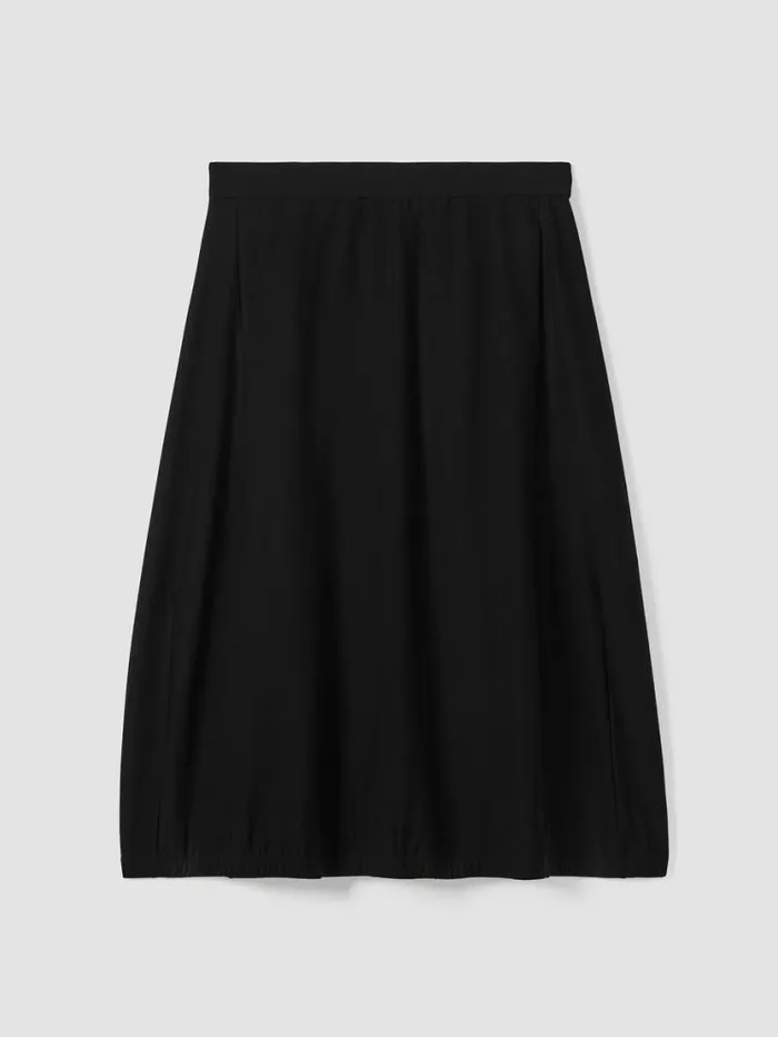 Eileen Fisher Extended Sizing 1X3X Washable Stretch Crepe Lantern Skirt Black 8211 Shop