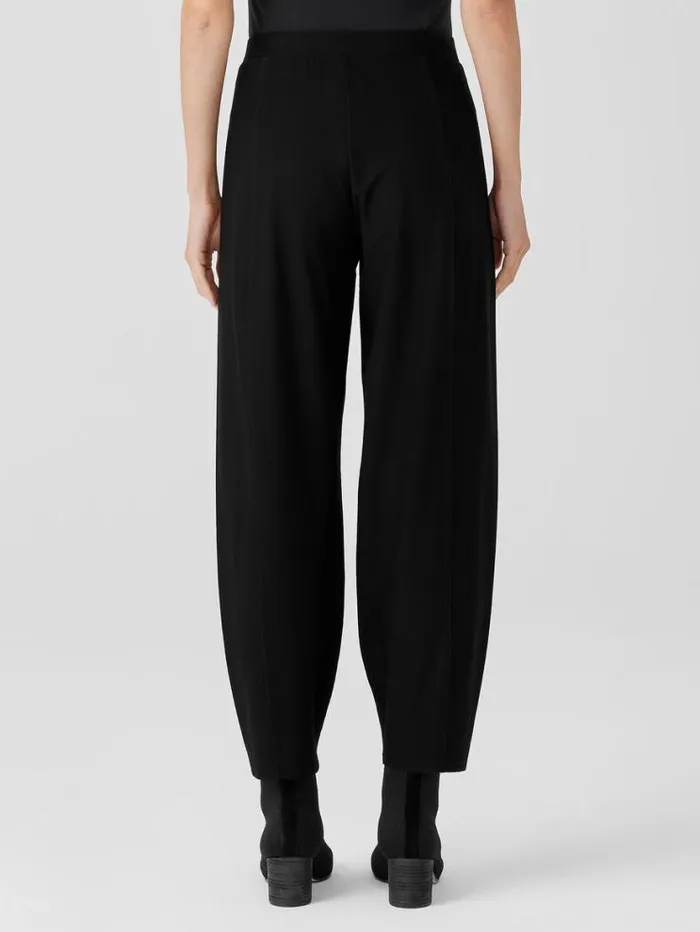 Eileen Fisher Pants Shorts and Jumpsuits Washable Stretch Crepe Pleated Lantern Pant Black 8211 Shop