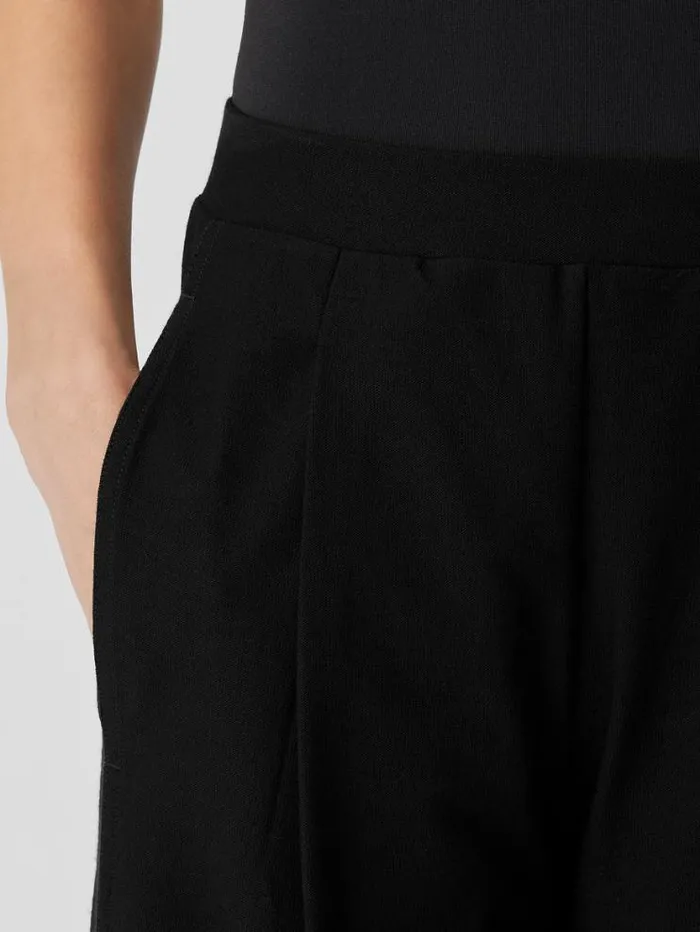 Eileen Fisher Pants Shorts and Jumpsuits Washable Stretch Crepe Pleated Lantern Pant Black 8211 Shop