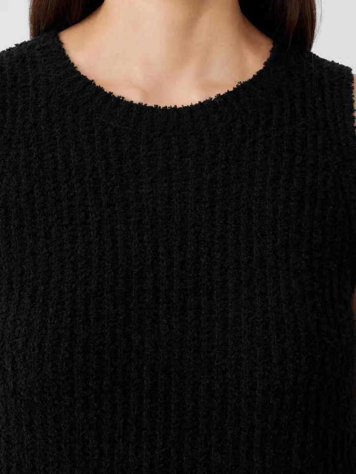 Eileen Fisher Petite Cotton Fluff Crew Neck Top Black 8211 Shop