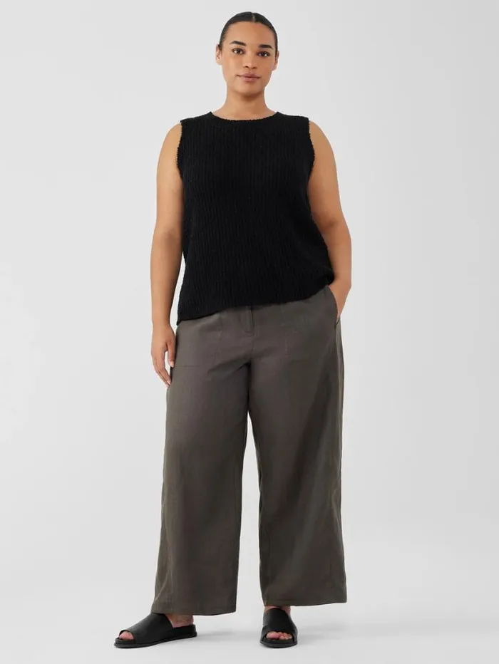 Eileen Fisher Petite Cotton Fluff Crew Neck Top Black 8211 Shop
