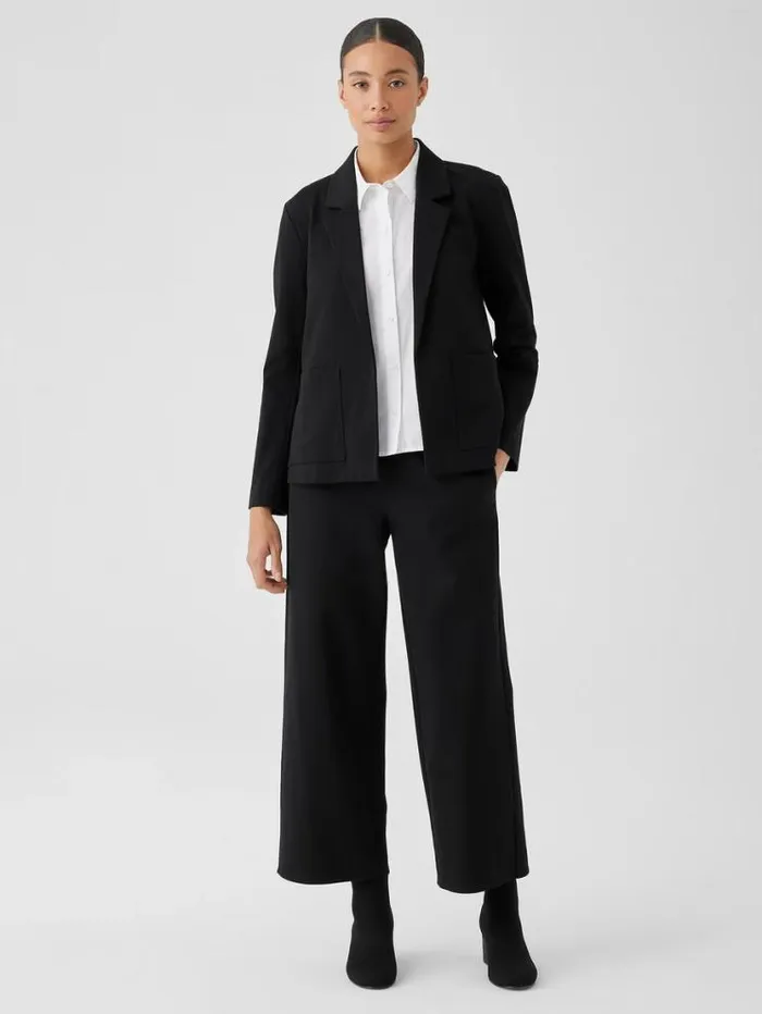 Eileen Fisher Petite Cotton Ponte Blazer Black 8211 Shop