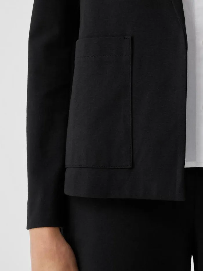 Eileen Fisher Petite Cotton Ponte Blazer Black 8211 Shop