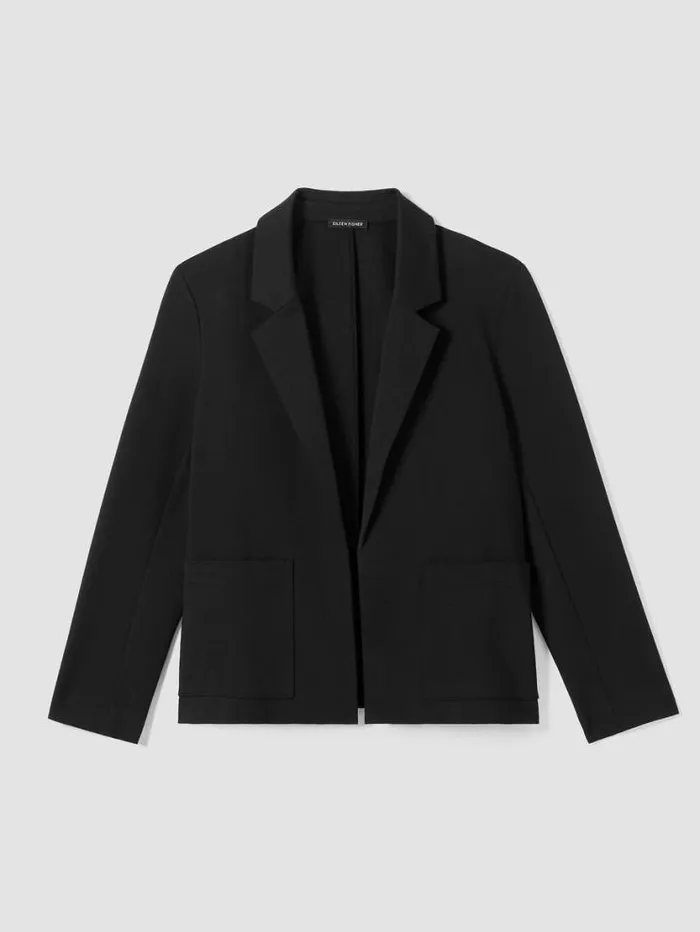 Eileen Fisher Petite Cotton Ponte Blazer Black 8211 Shop