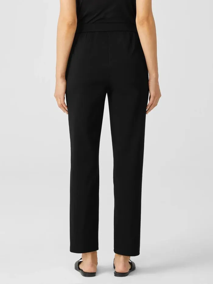 Eileen Fisher Petite Cotton Ponte Slim Pant Black 8211 Shop