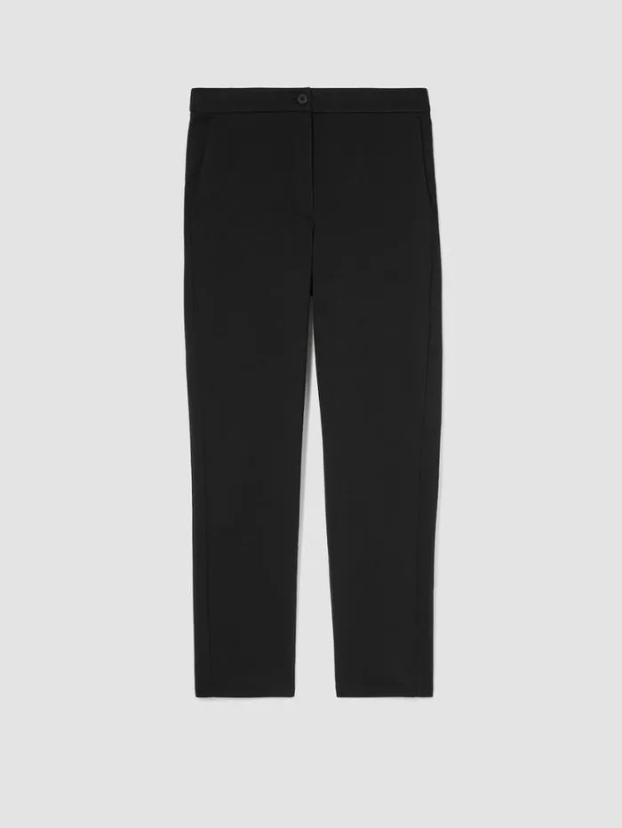 Eileen Fisher Petite Cotton Ponte Slim Pant Black 8211 Shop