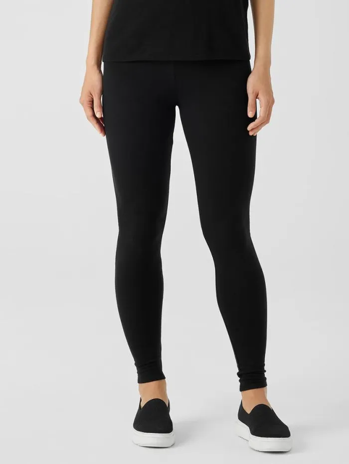 Eileen Fisher Petite Cozy Brushed Terry Hug Leggings Black 8211 Shop
