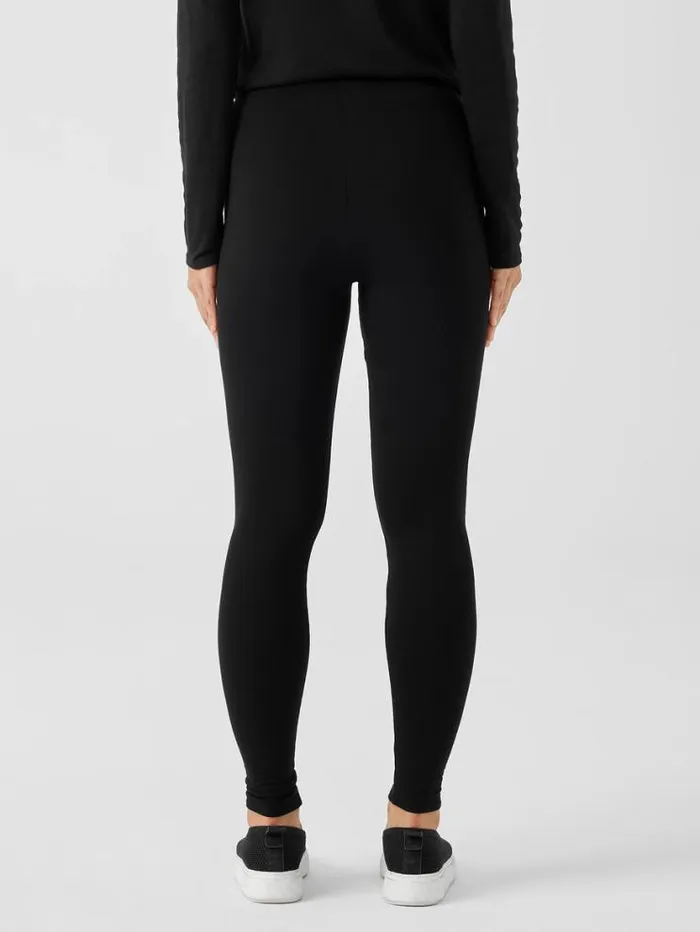Eileen Fisher Petite Cozy Brushed Terry Hug Leggings Black 8211 Shop
