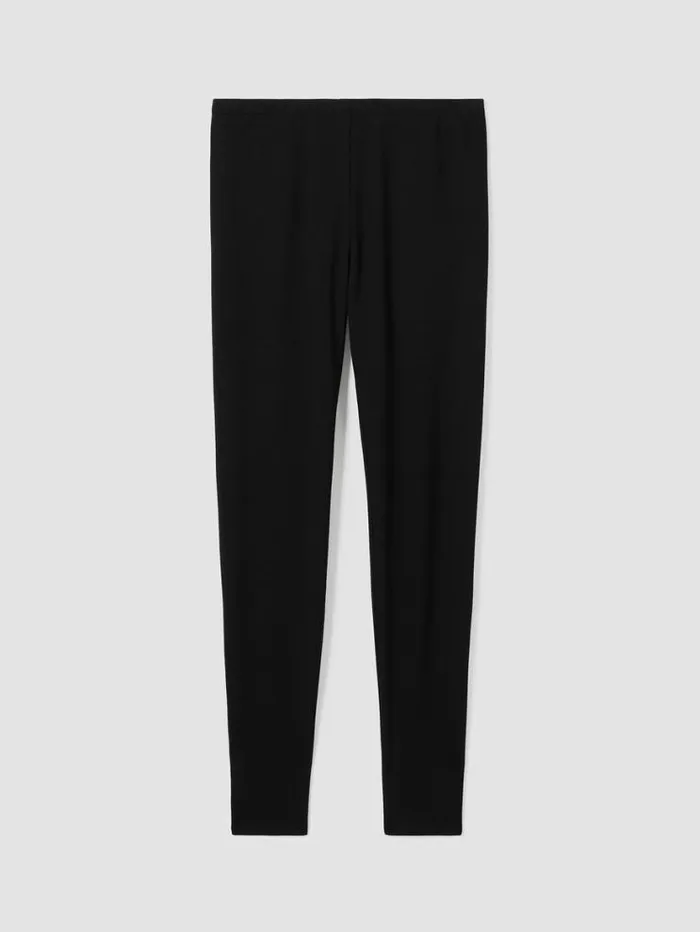 Eileen Fisher Petite Cozy Brushed Terry Hug Leggings Black 8211 Shop