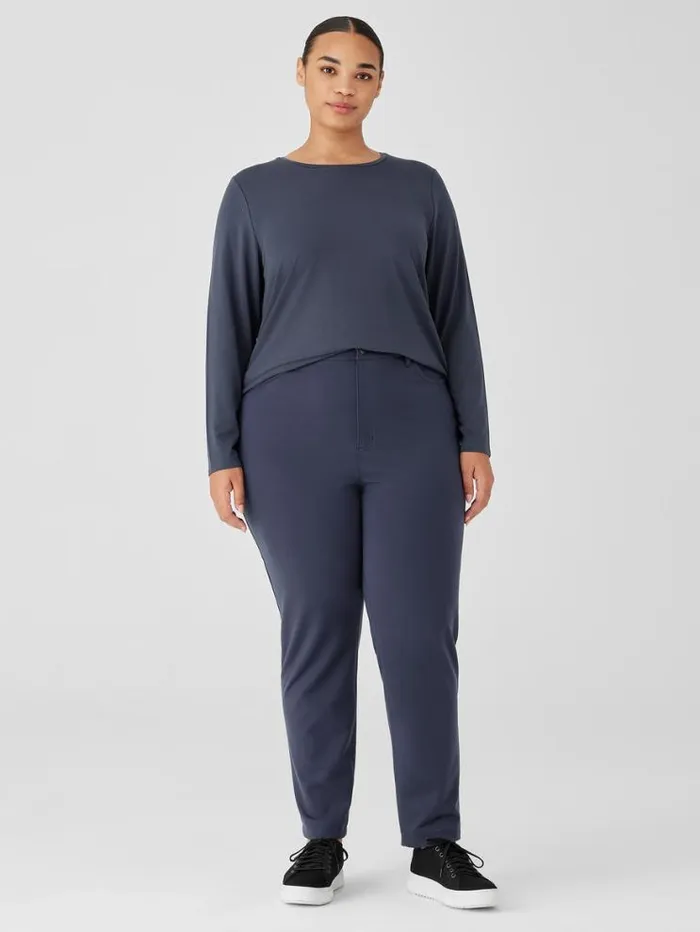 Eileen Fisher Petite Washable Flex Ponte Slim Jean Ocean 8211 Shop