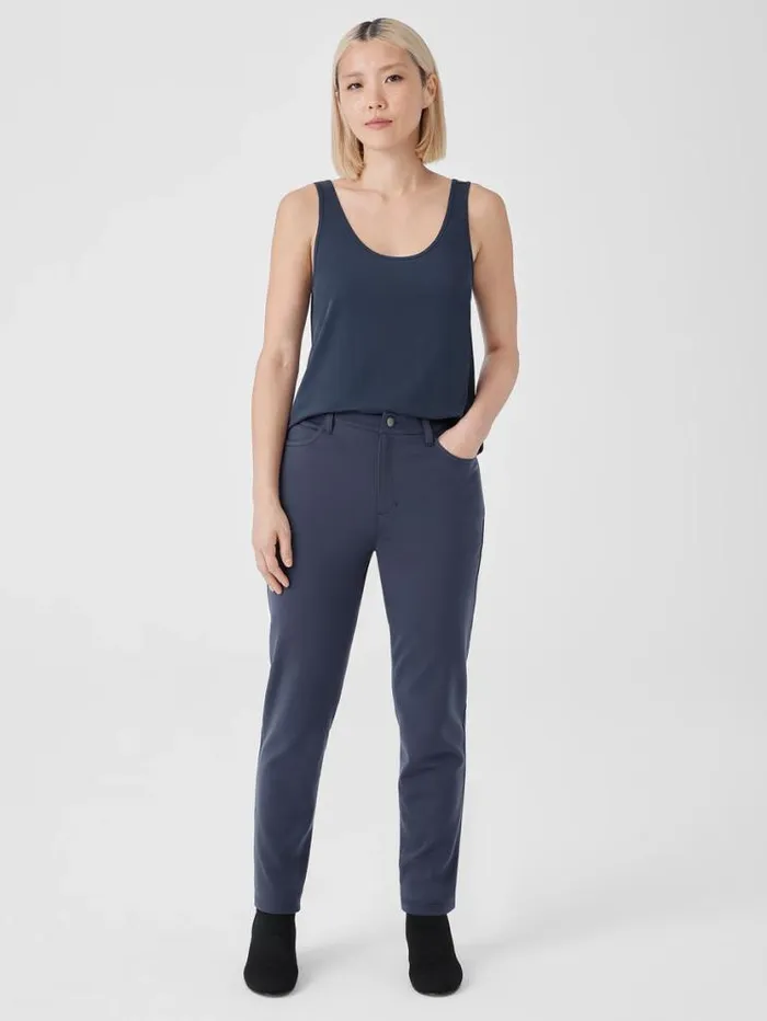 Eileen Fisher Petite Washable Flex Ponte Slim Jean Ocean 8211 Shop