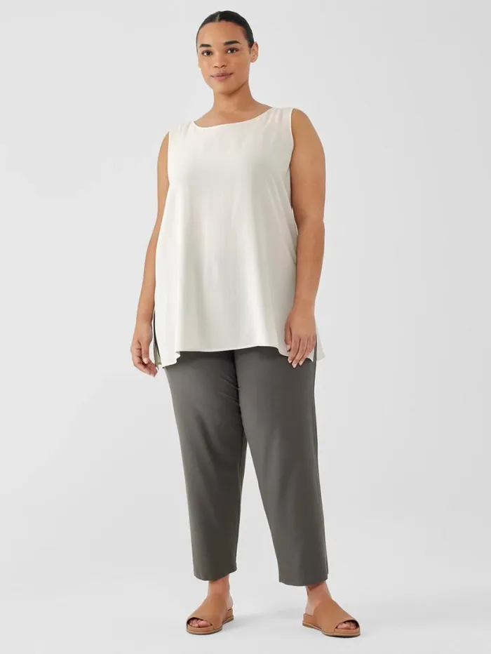 Eileen Fisher Petite Washable Stretch Crepe Straight Pant Grove 8211 Shop