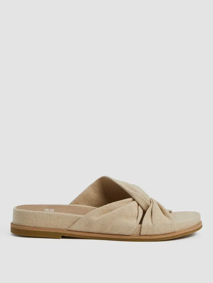 Eileen Fisher Shoes Dello Linen Wedge Sandal Natural 8211 Shop