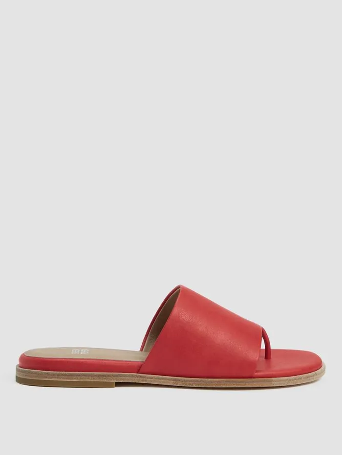 Eileen Fisher Shoes Kore Tumbled Leather Sandal Flame 8211 Shop