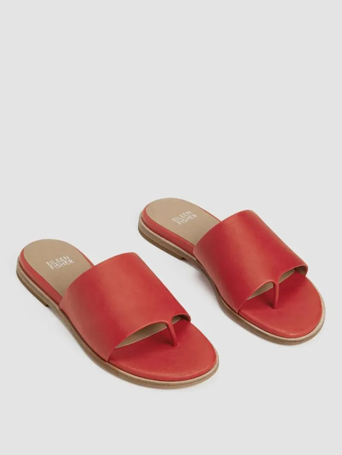 Eileen Fisher Shoes Kore Tumbled Leather Sandal Flame 8211 Shop