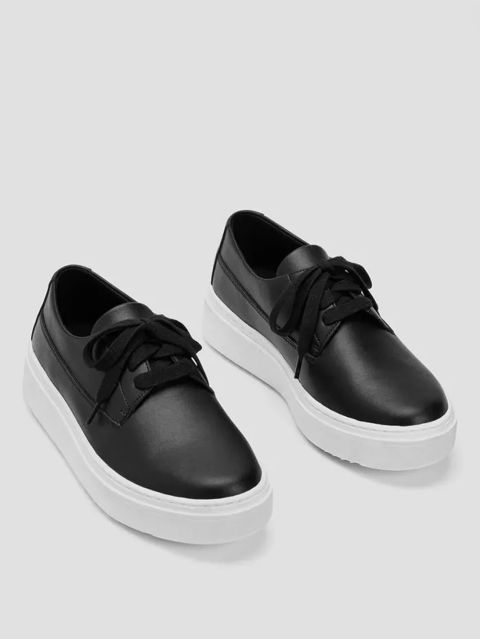 Eileen Fisher Shoes Prop Leather Sneaker Black 8211 Shop