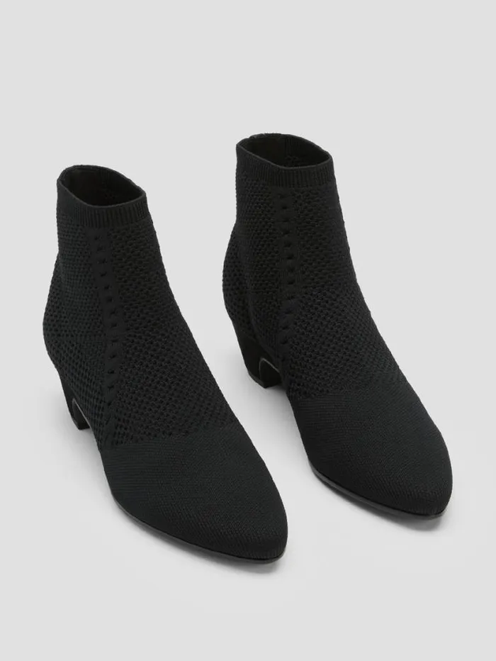 Eileen Fisher Shoes Purl Recycled Stretch Knit Bootie Black 8211 Shop